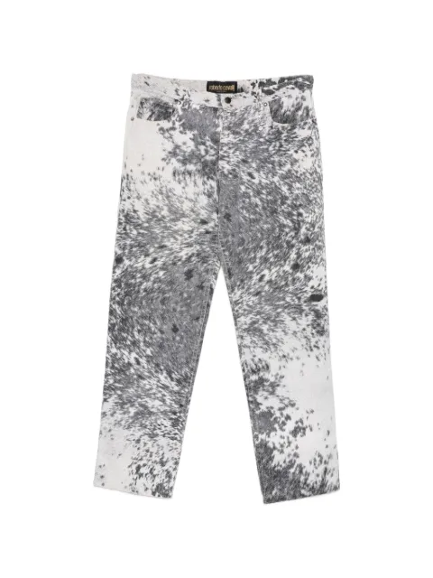 Roberto Cavalli Vintage 1990s cow-print trousers