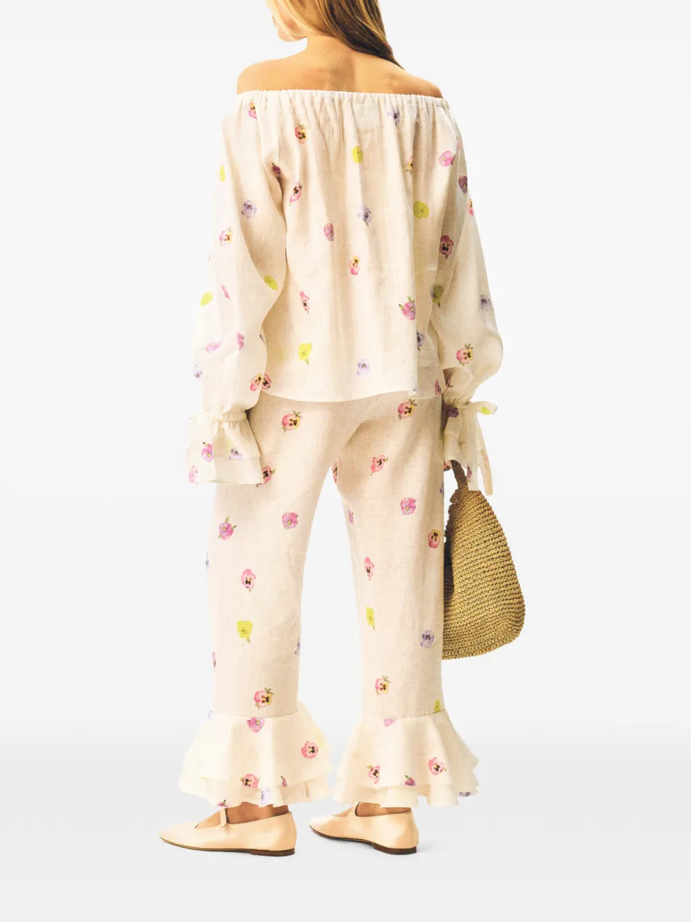  Sleeper Blusa Cha-cha Con Estampado Floral - Neutro 