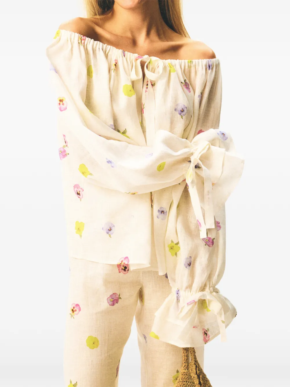  Sleeper Blusa Cha-cha Con Estampado Floral - Neutro 
