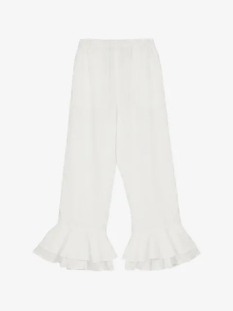 Sleeper Cha-Cha ruffled-hem trousers 