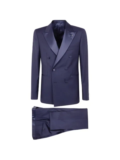 Tagliatore double-breasted peak-lapel suit