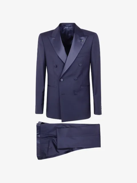 Tagliatore double-breasted peak-lapel suit