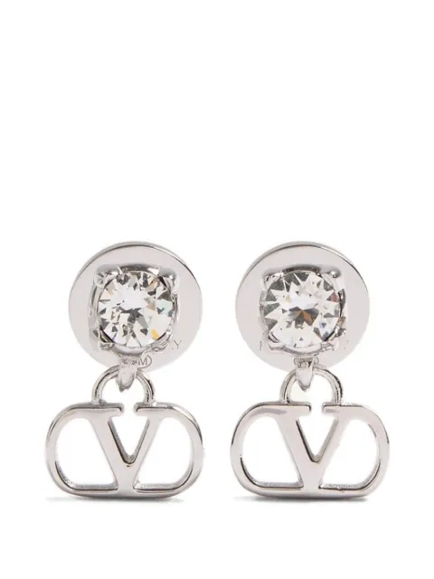 Valentino Garavani VLogo Signature earrings in metal and Swarovski® crystals