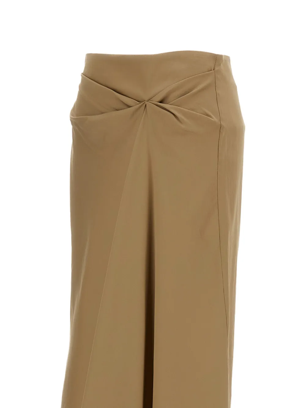 Max Mara Mampaggi midi-rok met geknoopt detail Bruin