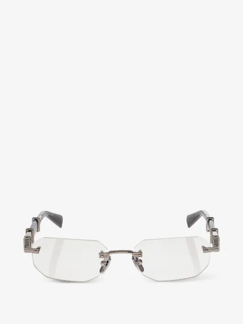 Balmain Arcade rimless geometric-frame glasses