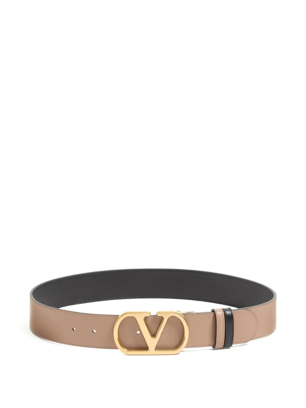 Valentino Garavani Omkeerbare Vlogo Signature riem in glanzend kalfsleer 40 mm Zwart