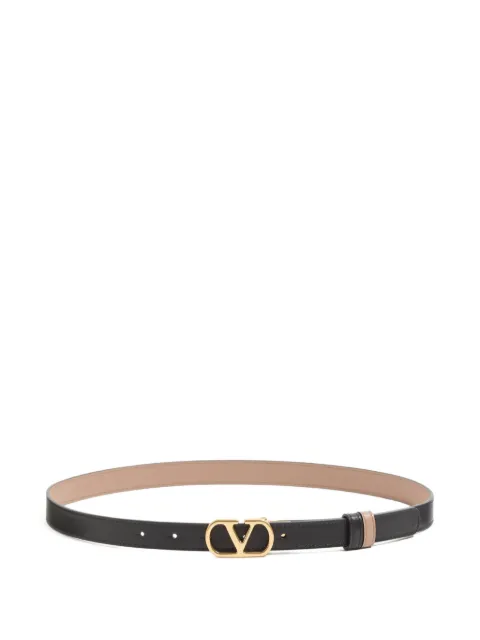 Valentino Garavani VLogo Signature reversible shiny calfskin belt - 20mm / 1.2 In.