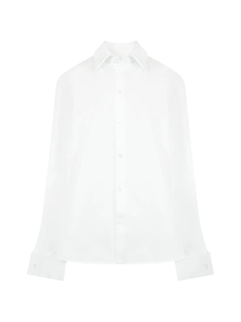 Saint Laurent classic-collar long-sleeve shirt - White