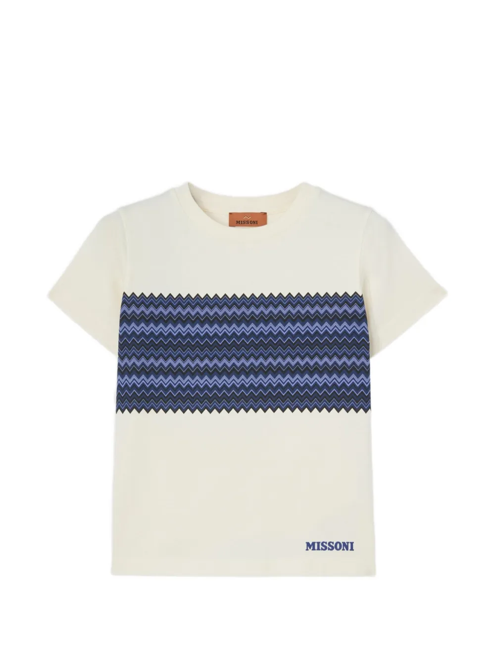 Missoni Kids zigzag-print T-shirt Beige
