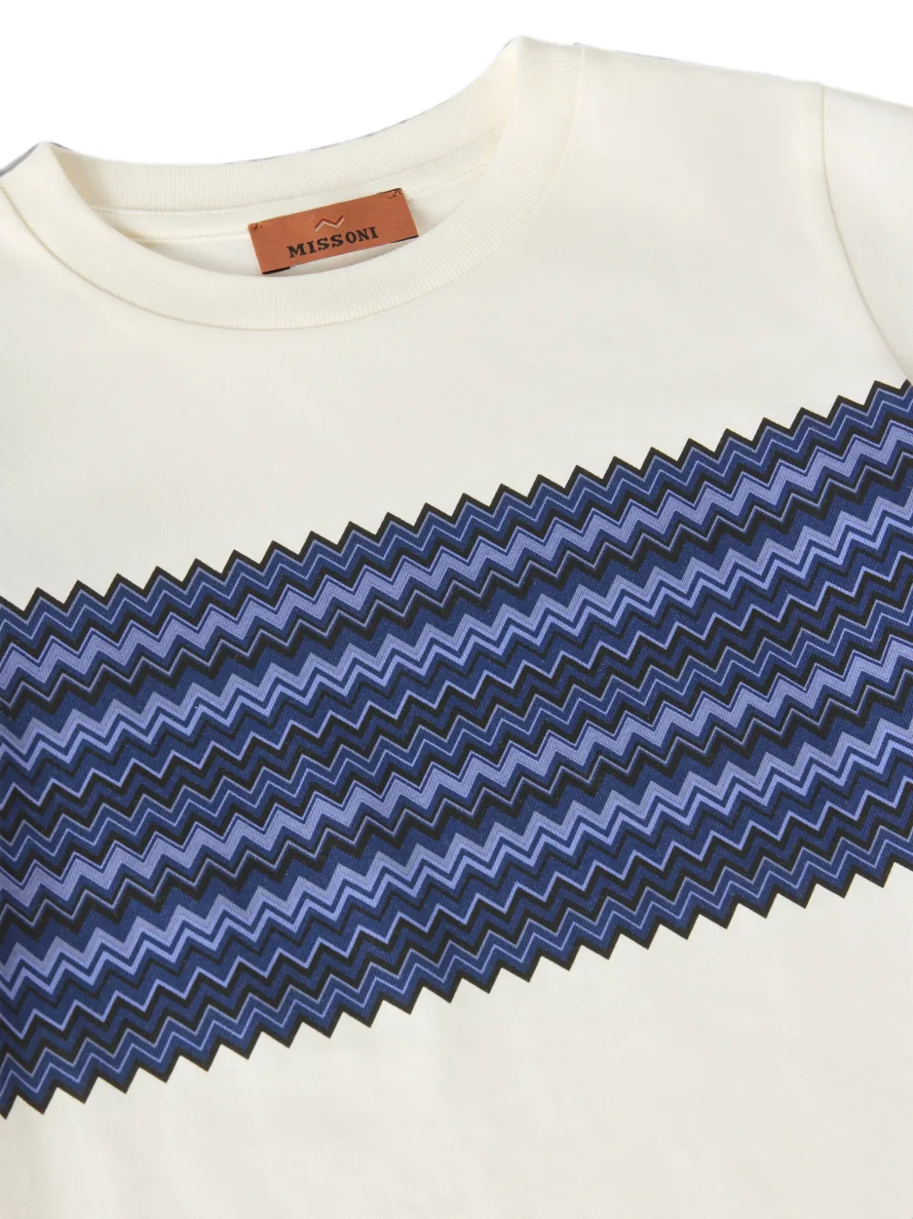 Missoni Kids zigzag-print T-shirt Beige