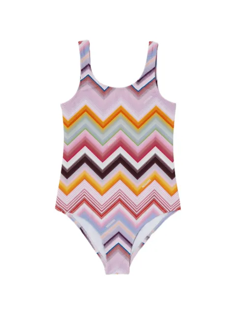 Missoni Kids zigzag-pattern swimsuit