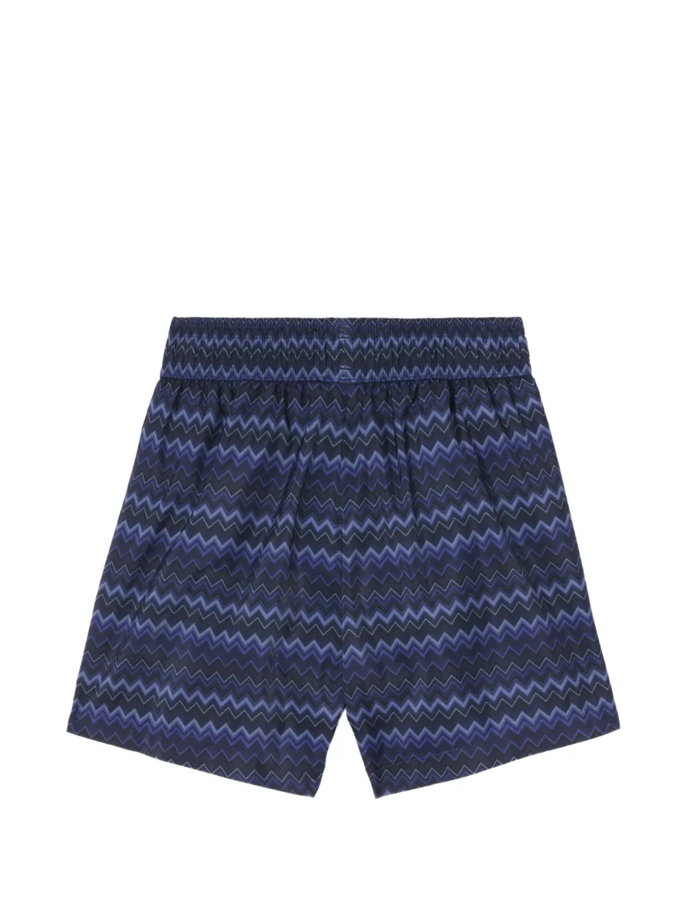 Missoni Kids Zwembroek met zigzag-print Blauw