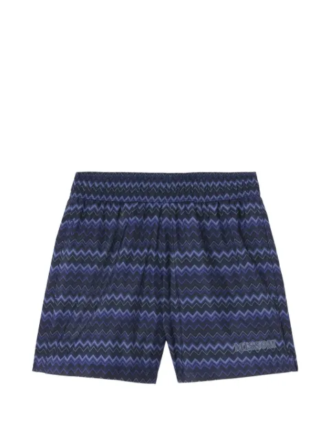 Missoni Kids Zwembroek met zigzag-print