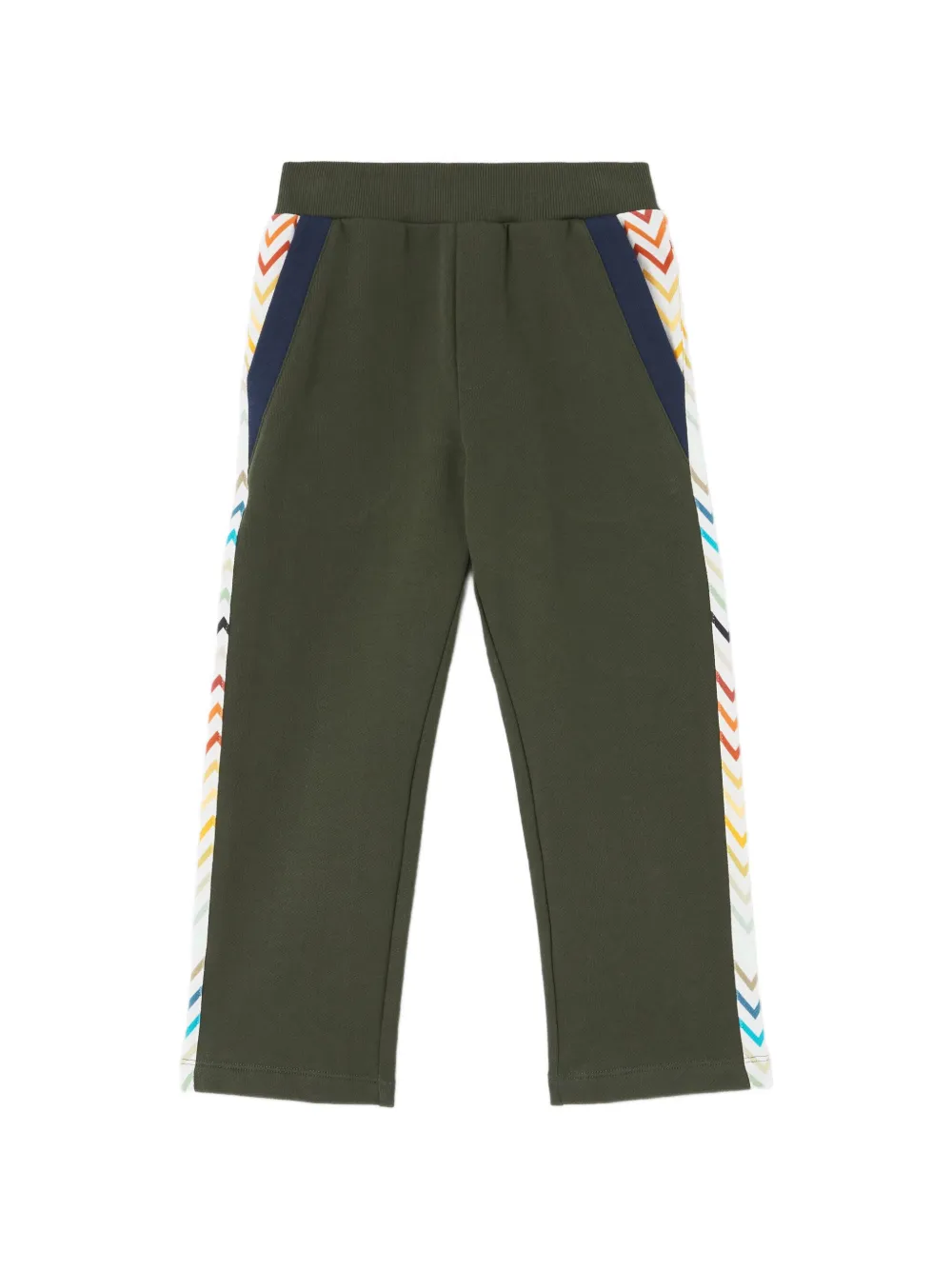 Missoni Kids zigzag-print track trousers - Verde