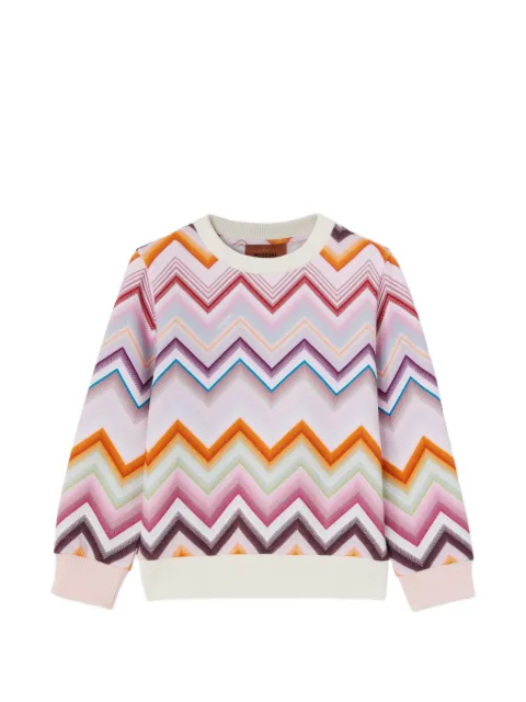 Missoni Kids zigzag-print sweatshirt