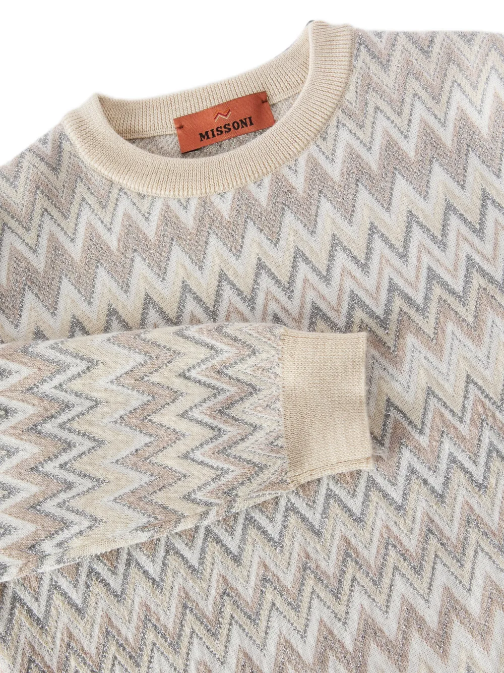 Missoni Kids Trui met zigzagpatroon Beige