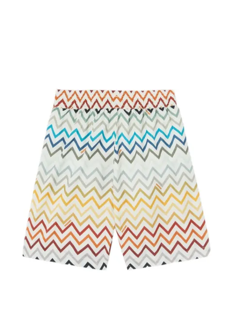 Missoni Kids zigzag-print swim shorts
