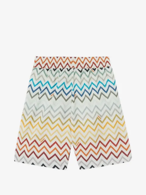 Missoni Kids badeshorts med zigzag-tryk