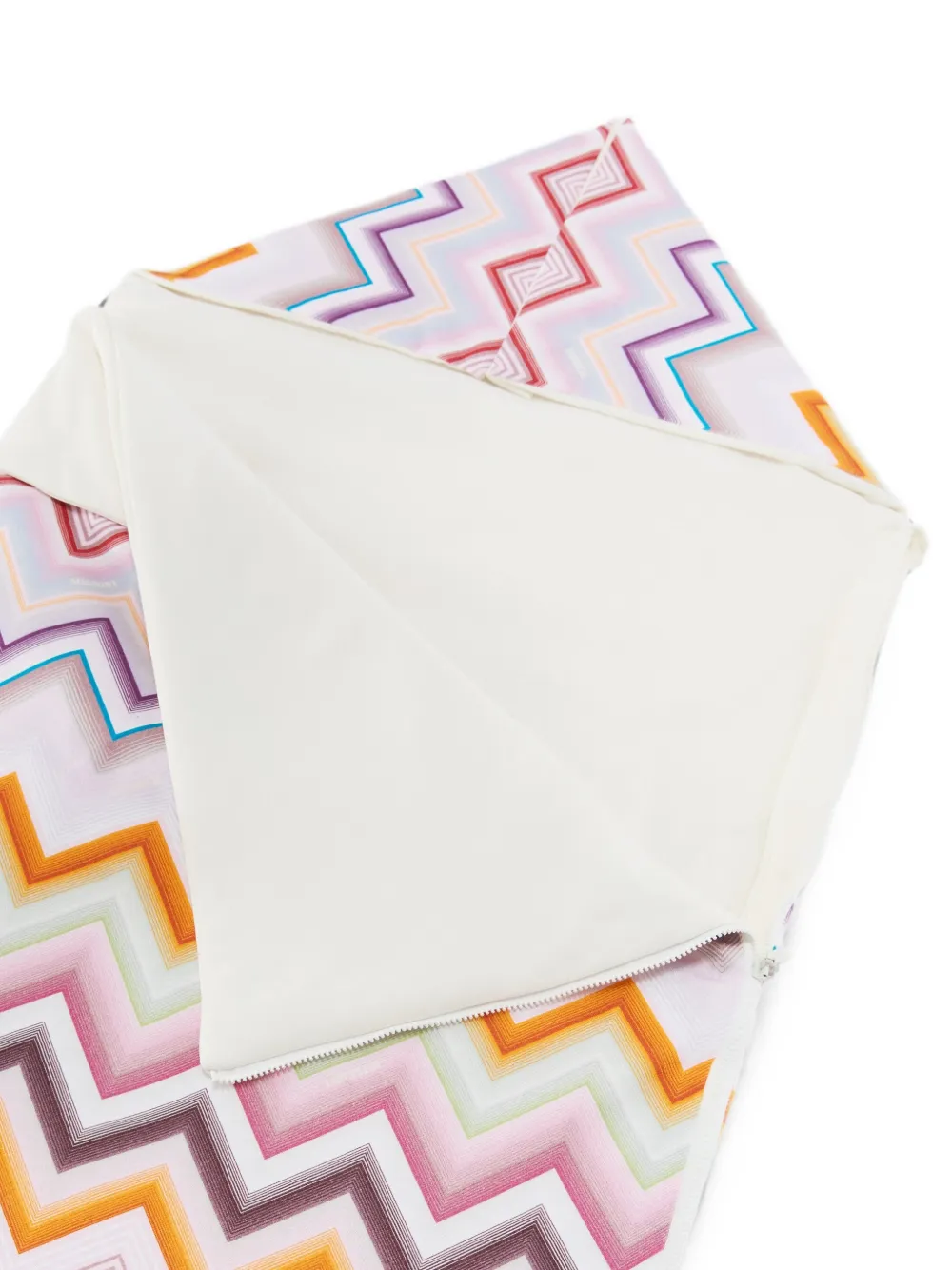 Missoni Kids Slaapzak met zigzag-print en capuchon Beige
