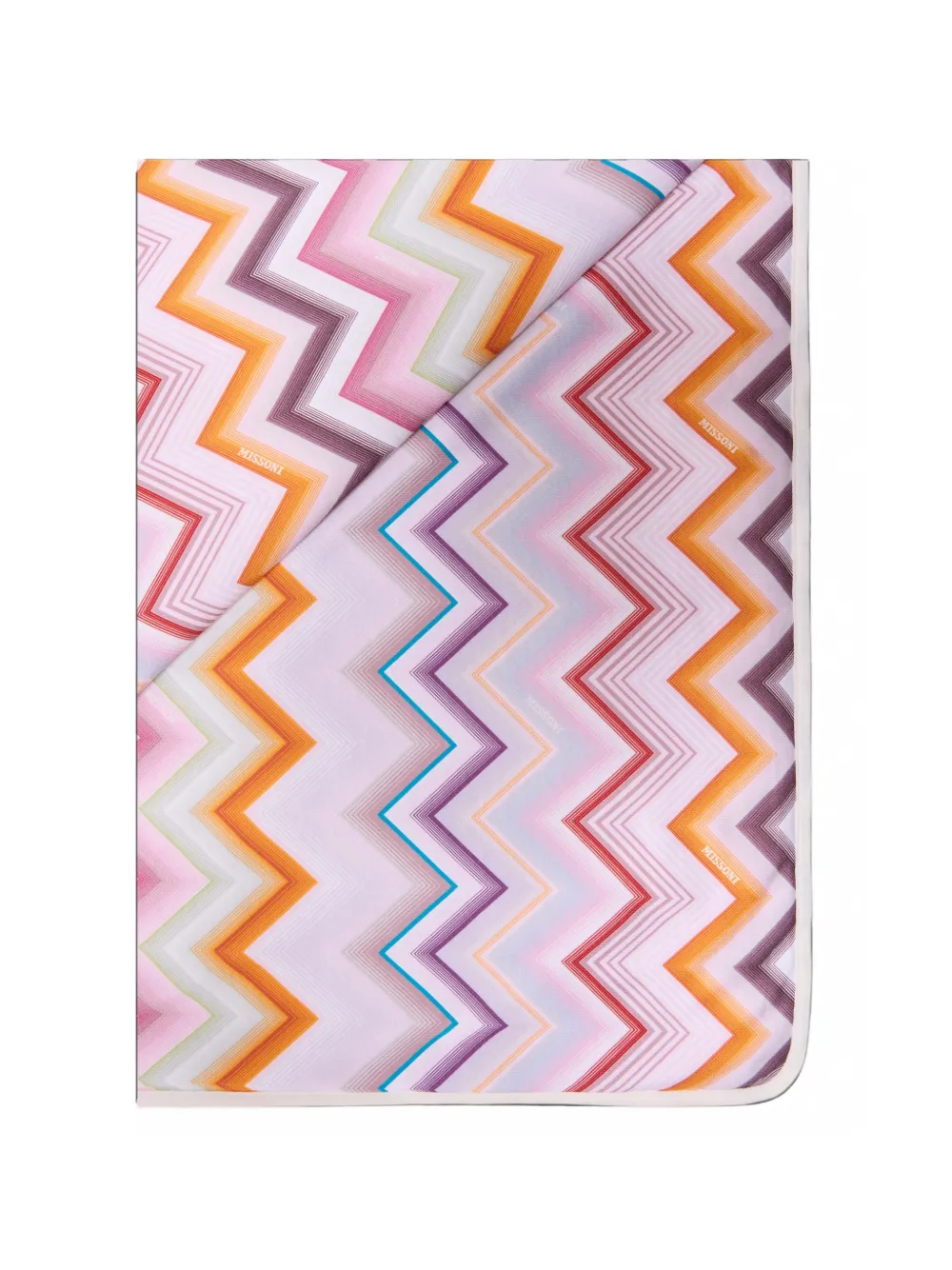 Missoni Kids zigzag-print blanket Roze
