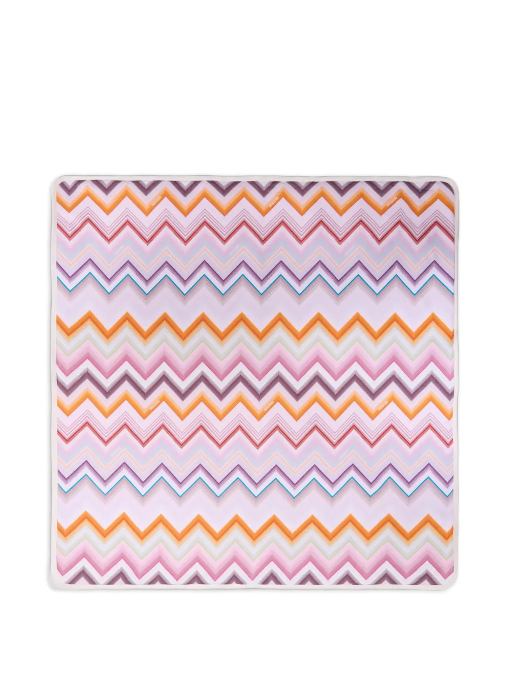 Missoni Kids zigzag-print blanket Roze