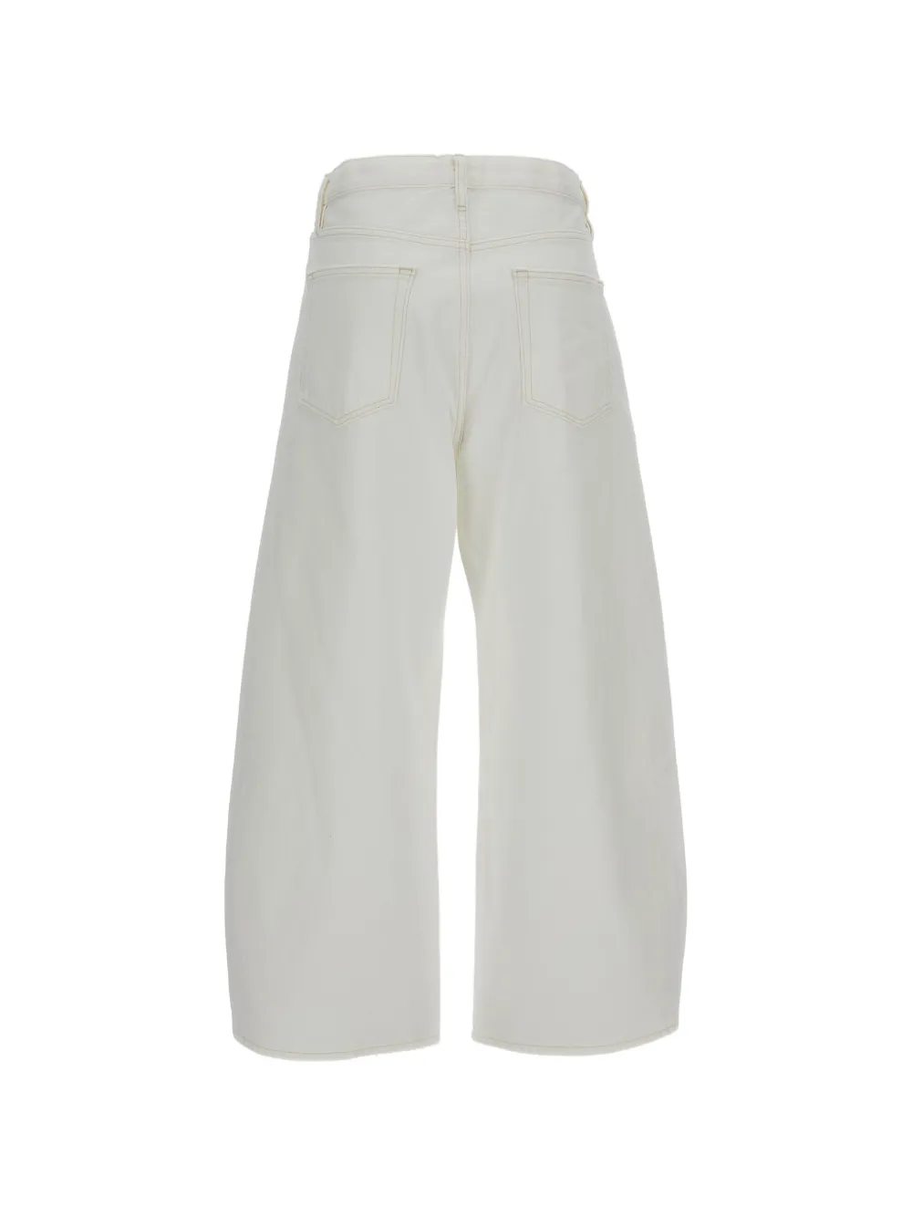 FRAME The Bow Crop jeans met wijde pijpen Wit