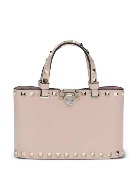 Valentino Garavani Rockstud mini shopping bag in grainy calfskin