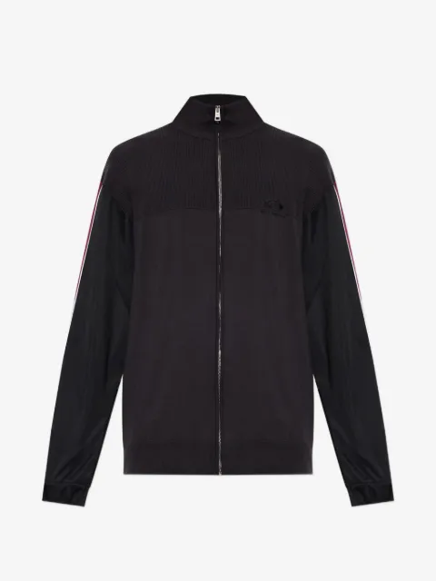 Balenciaga logo-embroidered zip-up sweatshirt