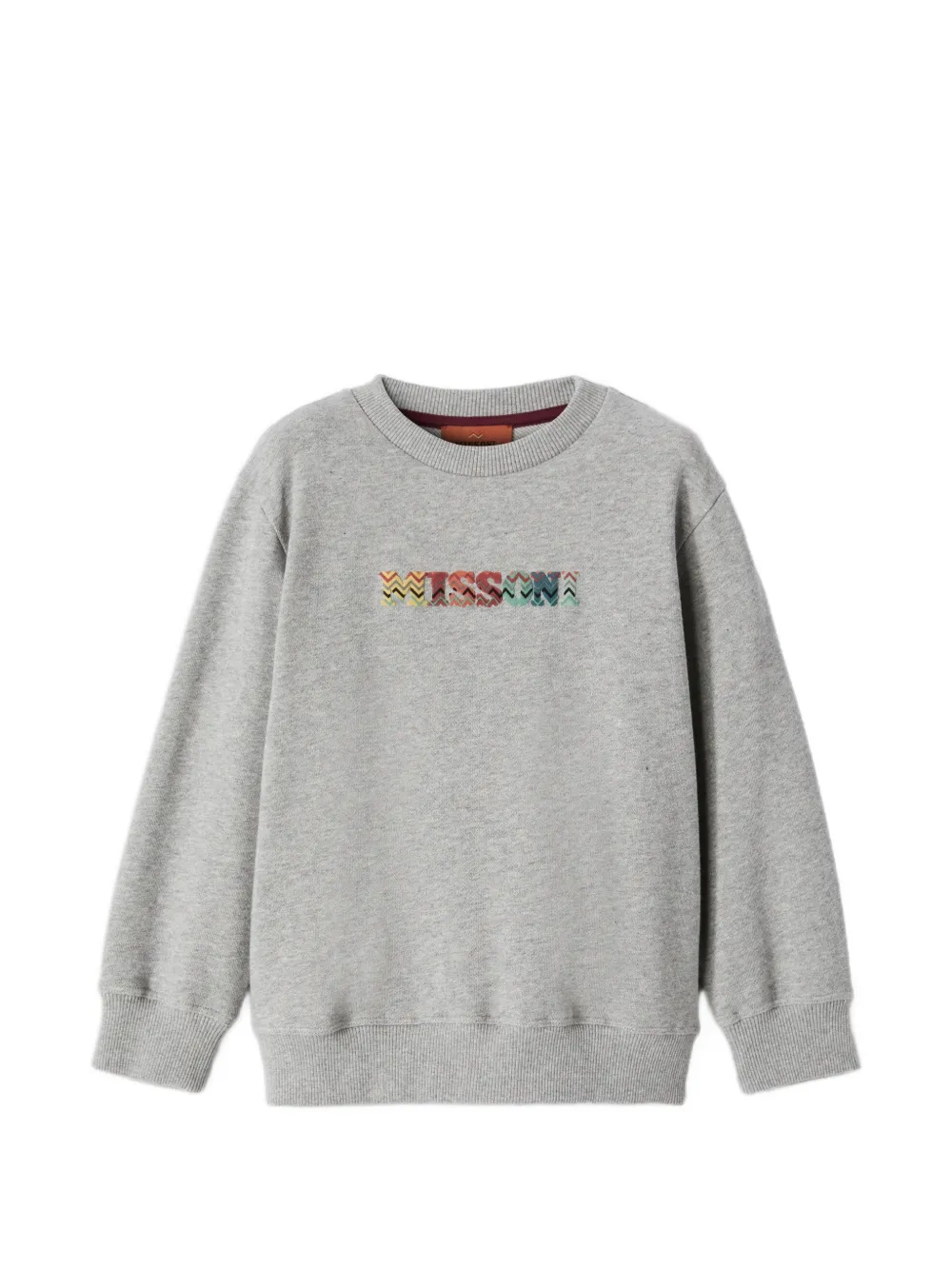 Missoni Kids zigzag-embroidered sweatshirt - Grau