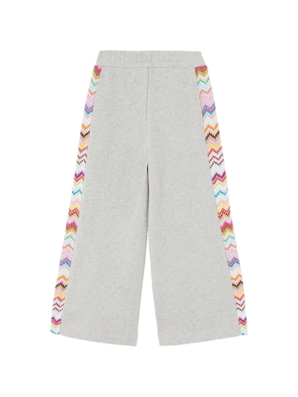 Missoni Kids Trainingsbroek met zigzag-afwerking Grijs