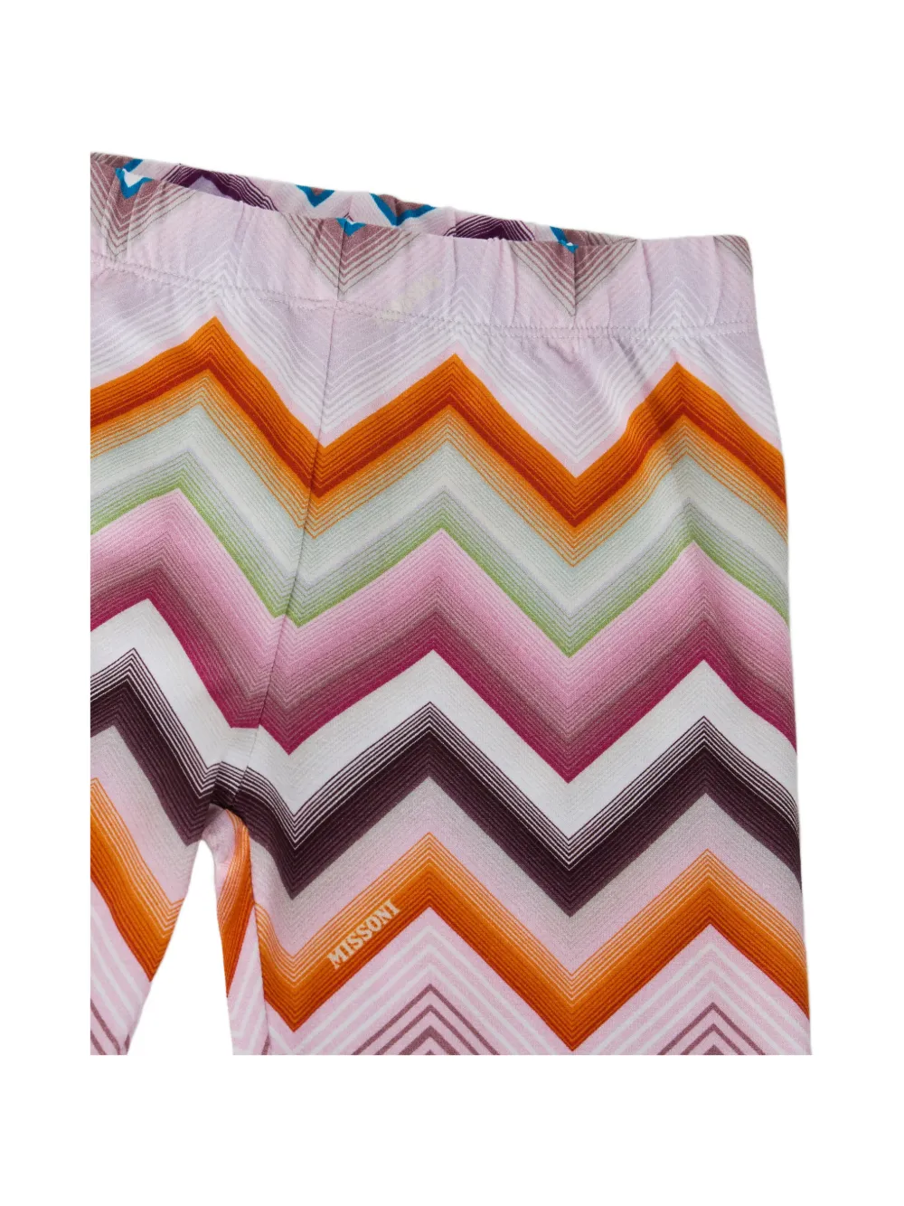 Missoni Kids Legging met zigzagprint Beige