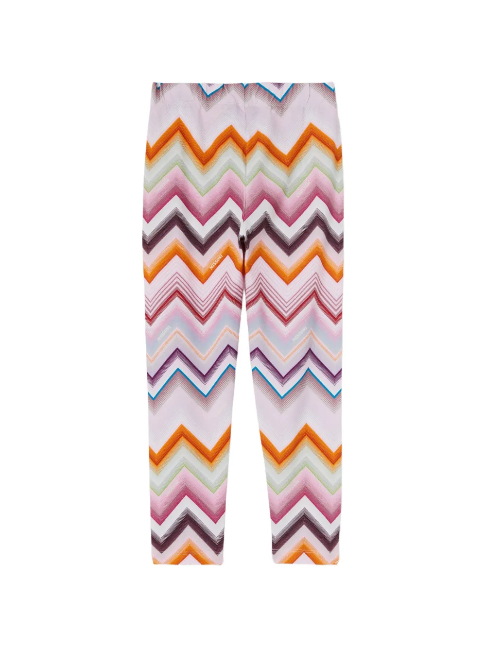 Missoni Kids zigzag-print leggings - Nude