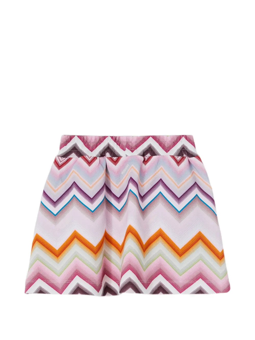 Missoni Kids Elastische rok met zigzag-print Roze