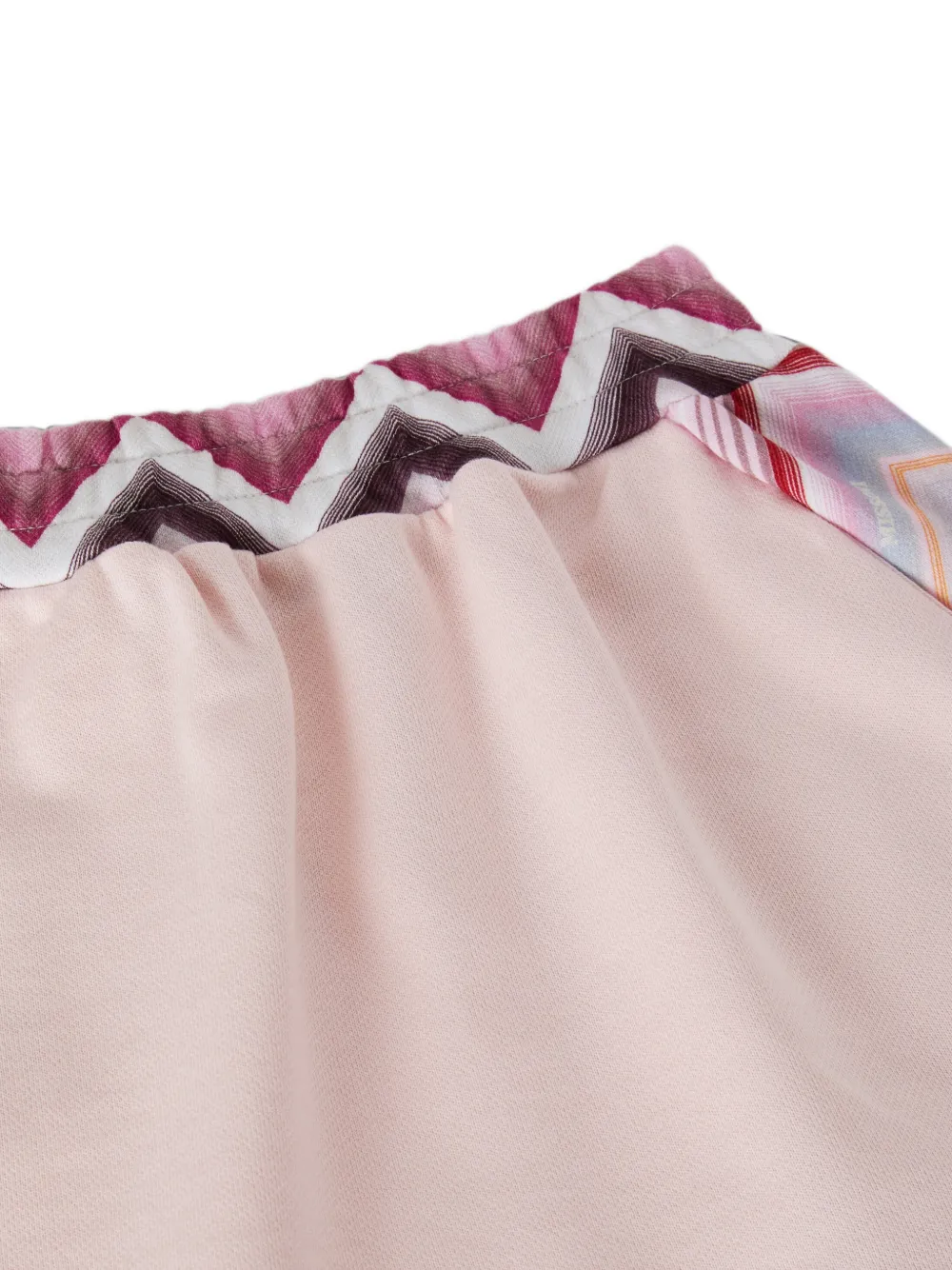 Missoni Kids Elastische rok met zigzag-print Roze
