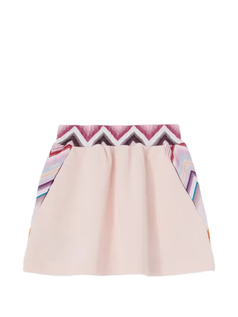 Missoni Kids jupe élastiquée à imprimé zig-zag
