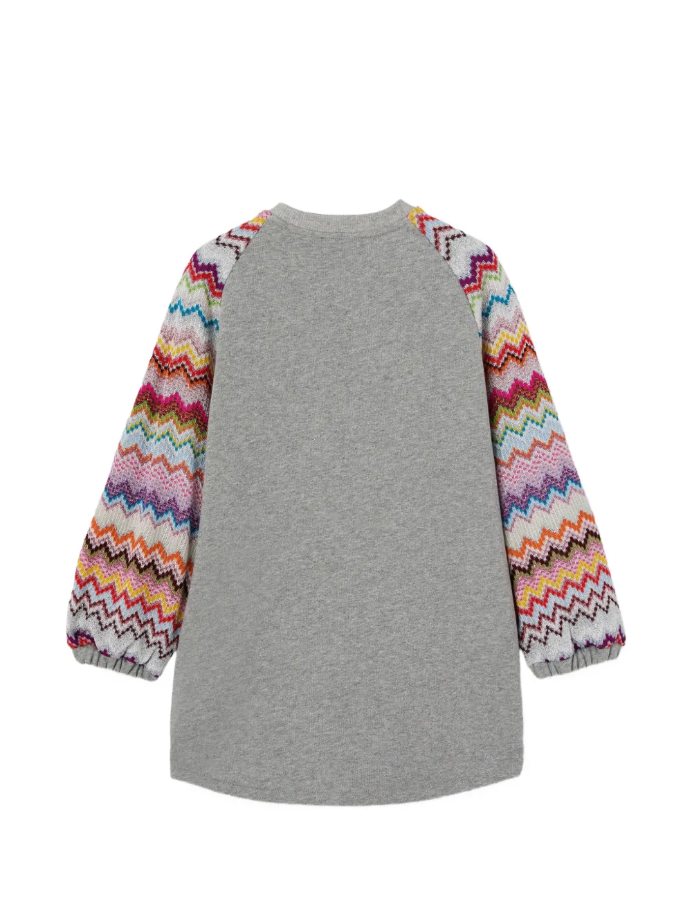 Missoni Kids Gebreide jurk met vlak Grijs