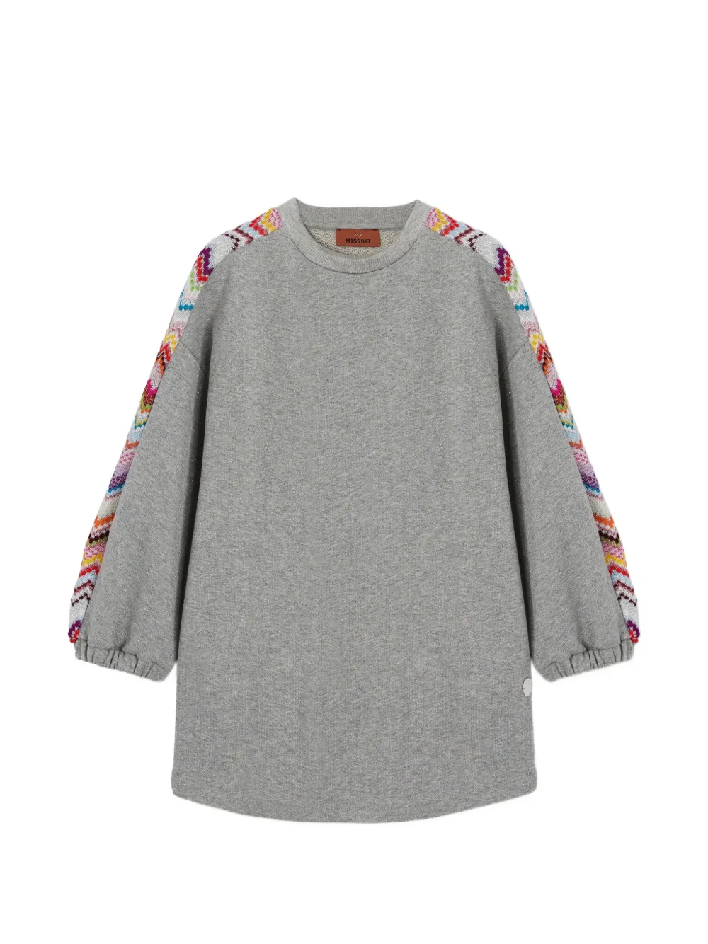 Missoni Kids zigzag-knit panel dress - Grau