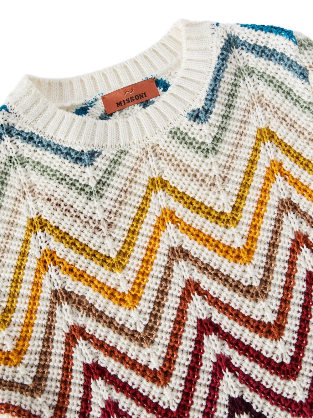 Missoni Kids Trui met zigzagpatroon Wit
