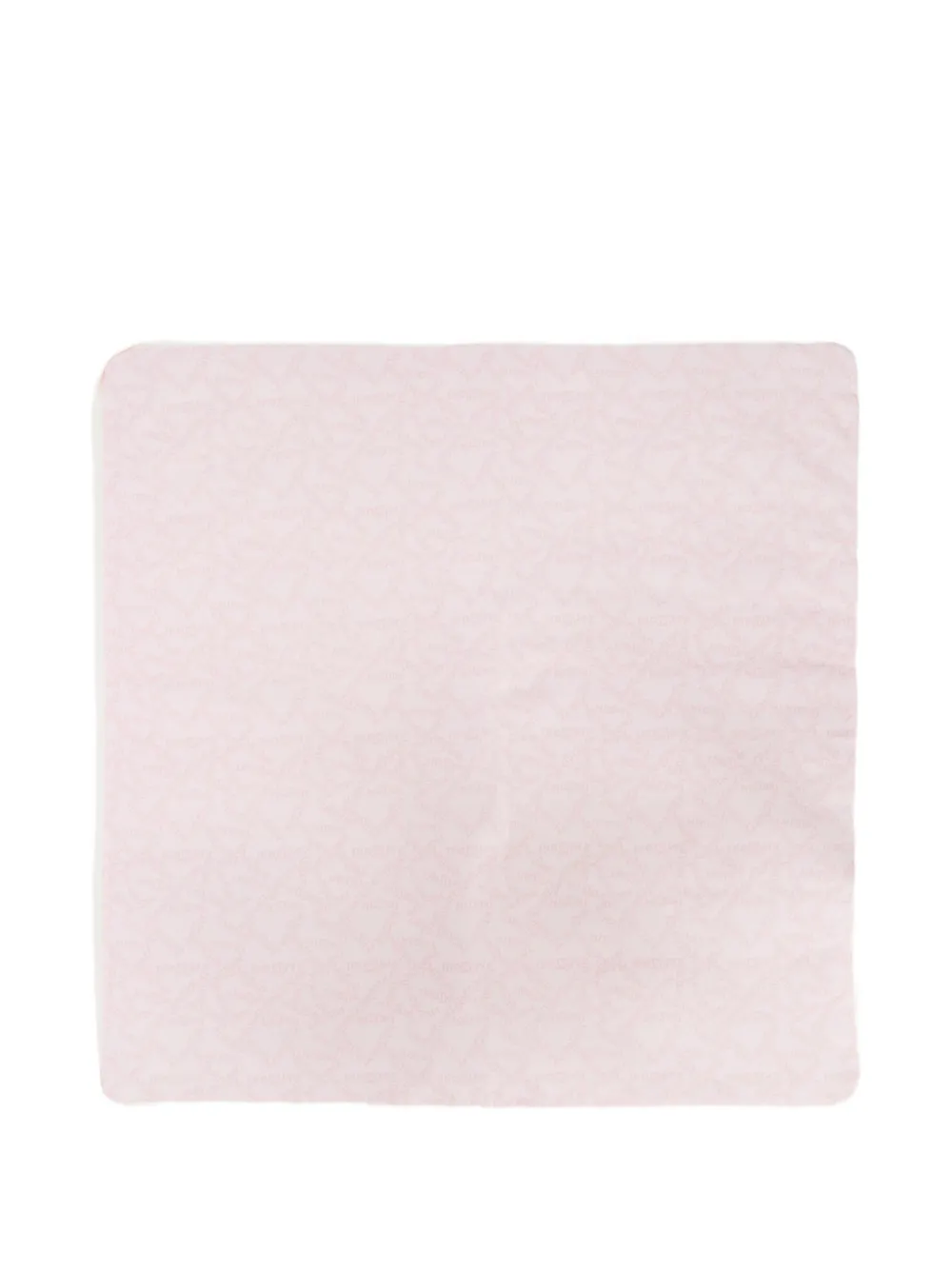 Missoni Kids logo-print blanket - Rosa
