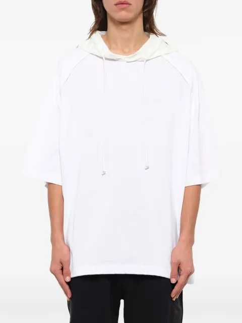 Juun.J logo-print short-sleeve hoodie