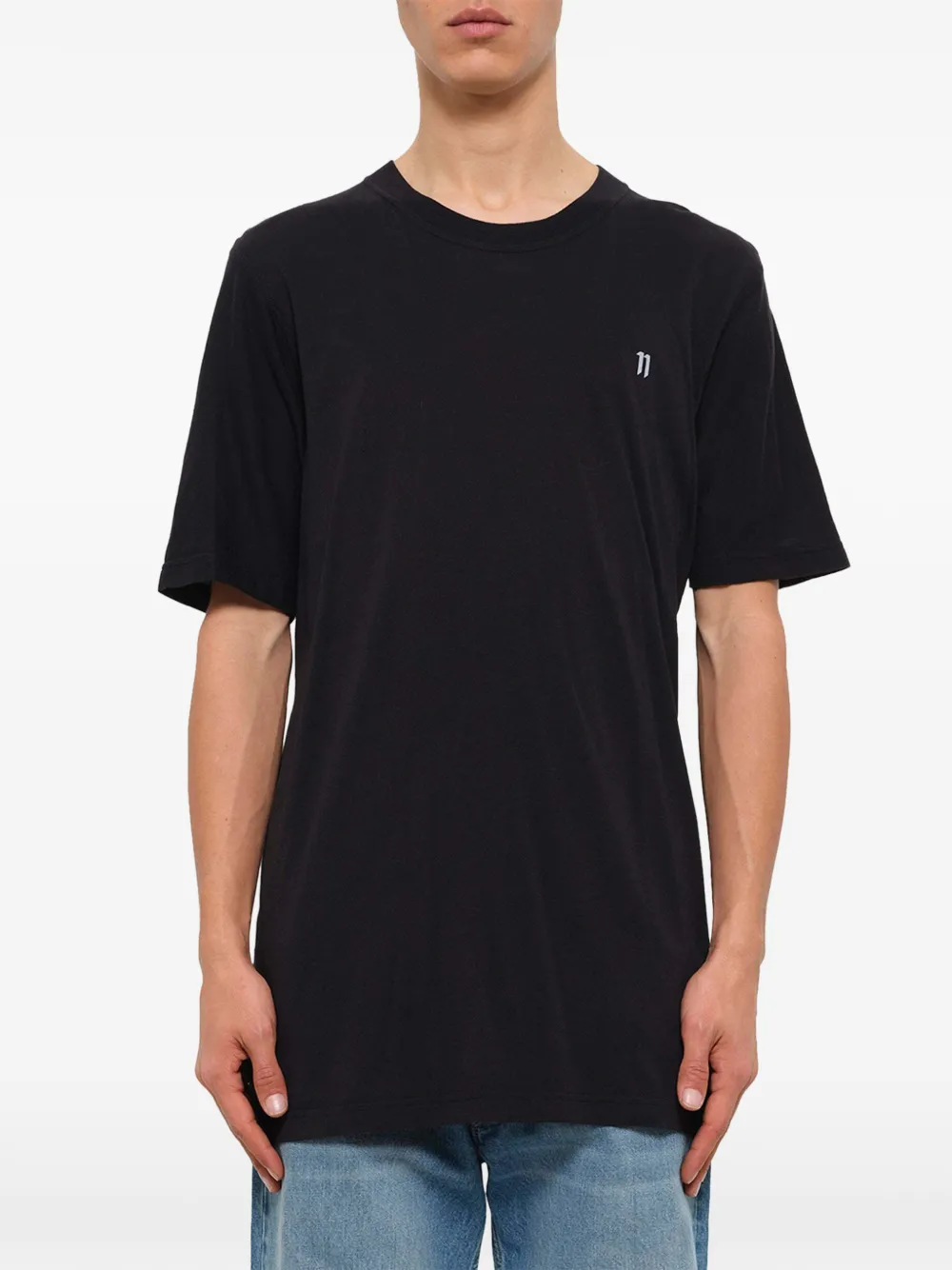 11 By Boris Bidjan Saberi logo-print cotton T-shirt - Schwarz