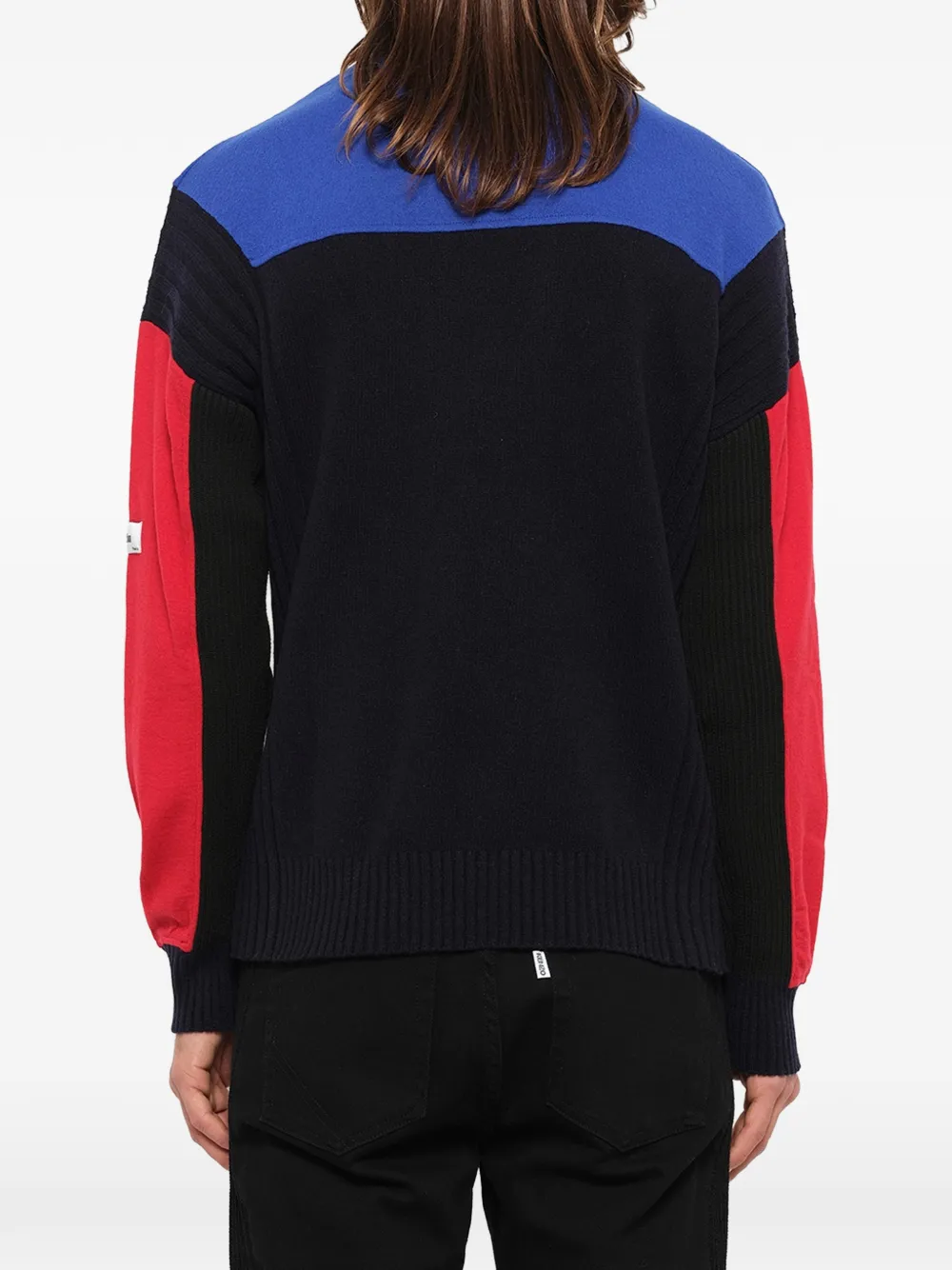 Kenzo Trui met colourblocking Zwart