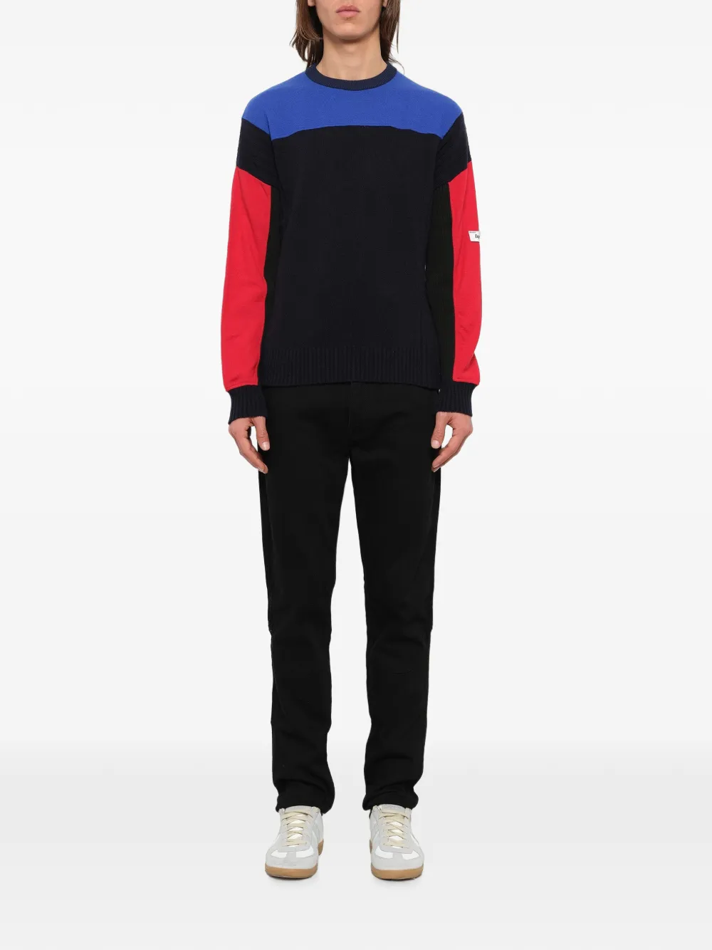 Kenzo Trui met colourblocking Zwart