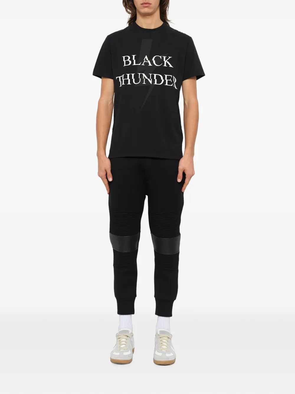 Neil Barrett T-shirt met ronde hals Zwart
