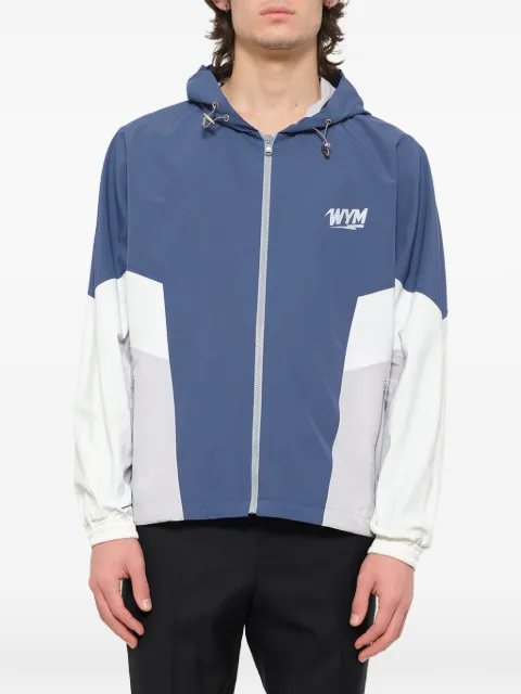 Wooyoungmi logo-print panelled jacket
