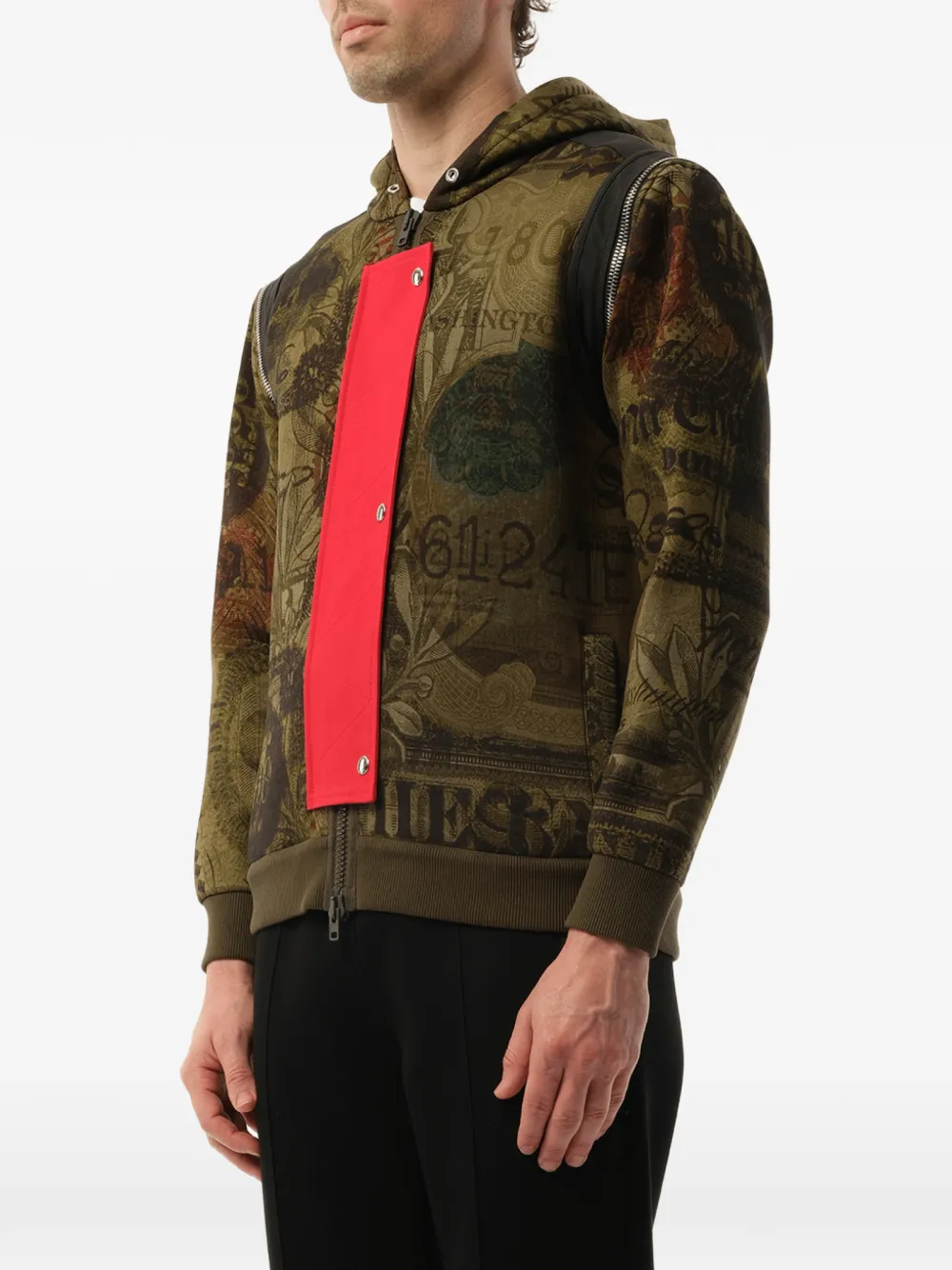 Givenchy Podium Dollar hoodie met print Groen