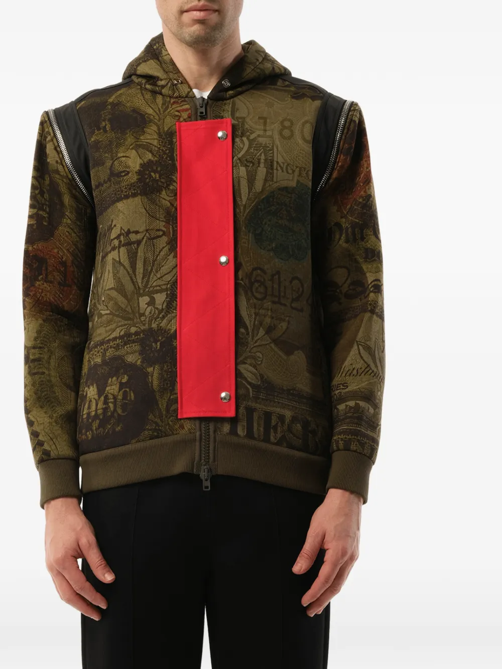 Givenchy Podium Dollar-print hoodie - Green