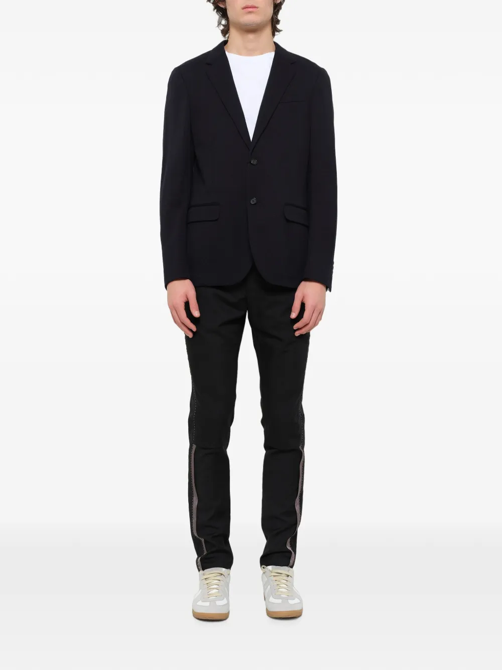 Lanvin D8 blazer met enkele rij knopen Blauw
