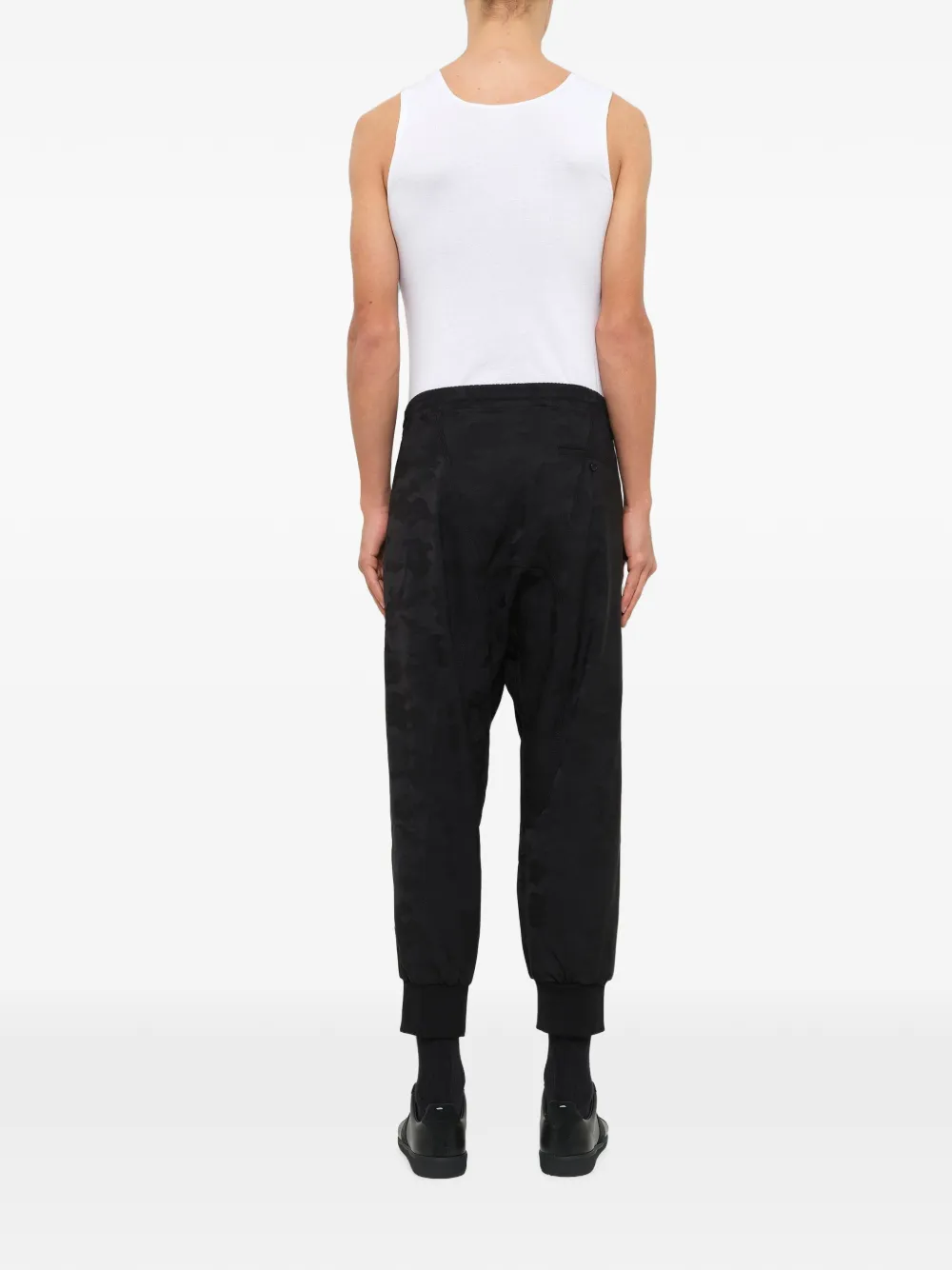 Neil Barrett camouflage-pattern track pants Zwart