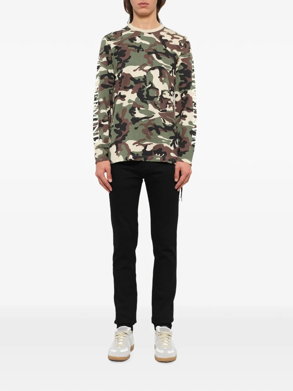 Mastermind Japan T-shirt met camouflageprint en lange mouwen Groen